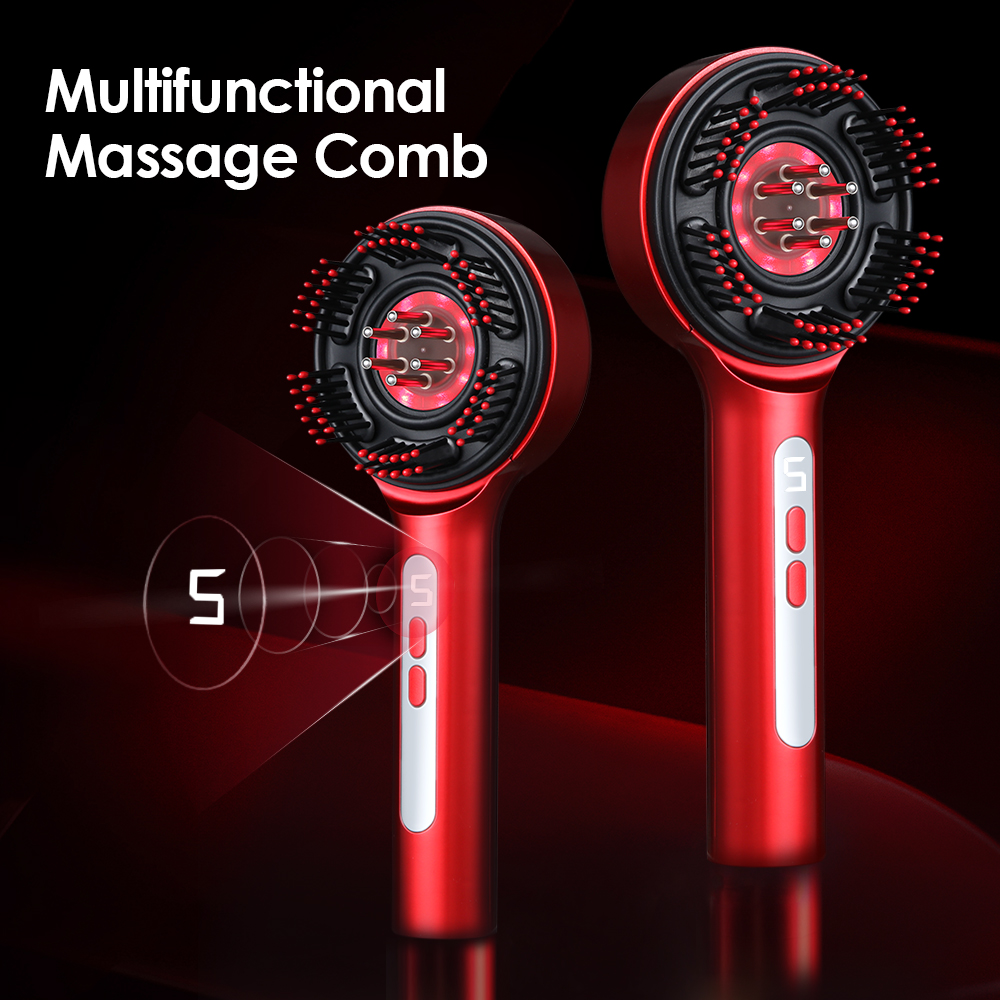 Hair Care - Pettine massaggiante elettrico per il cuoio