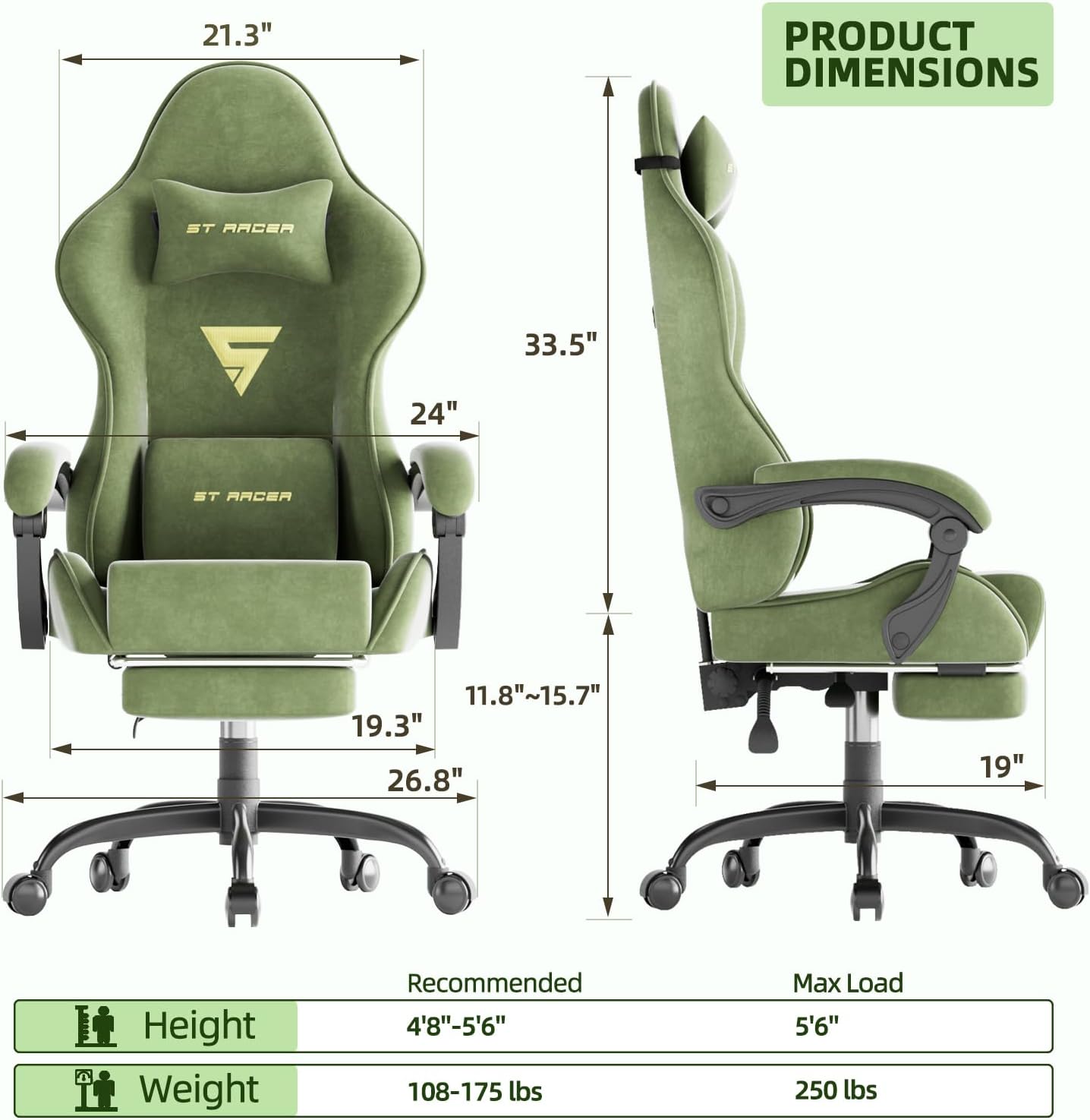 Sedia da gaming per adulti, se - Massage recensione e prezzo