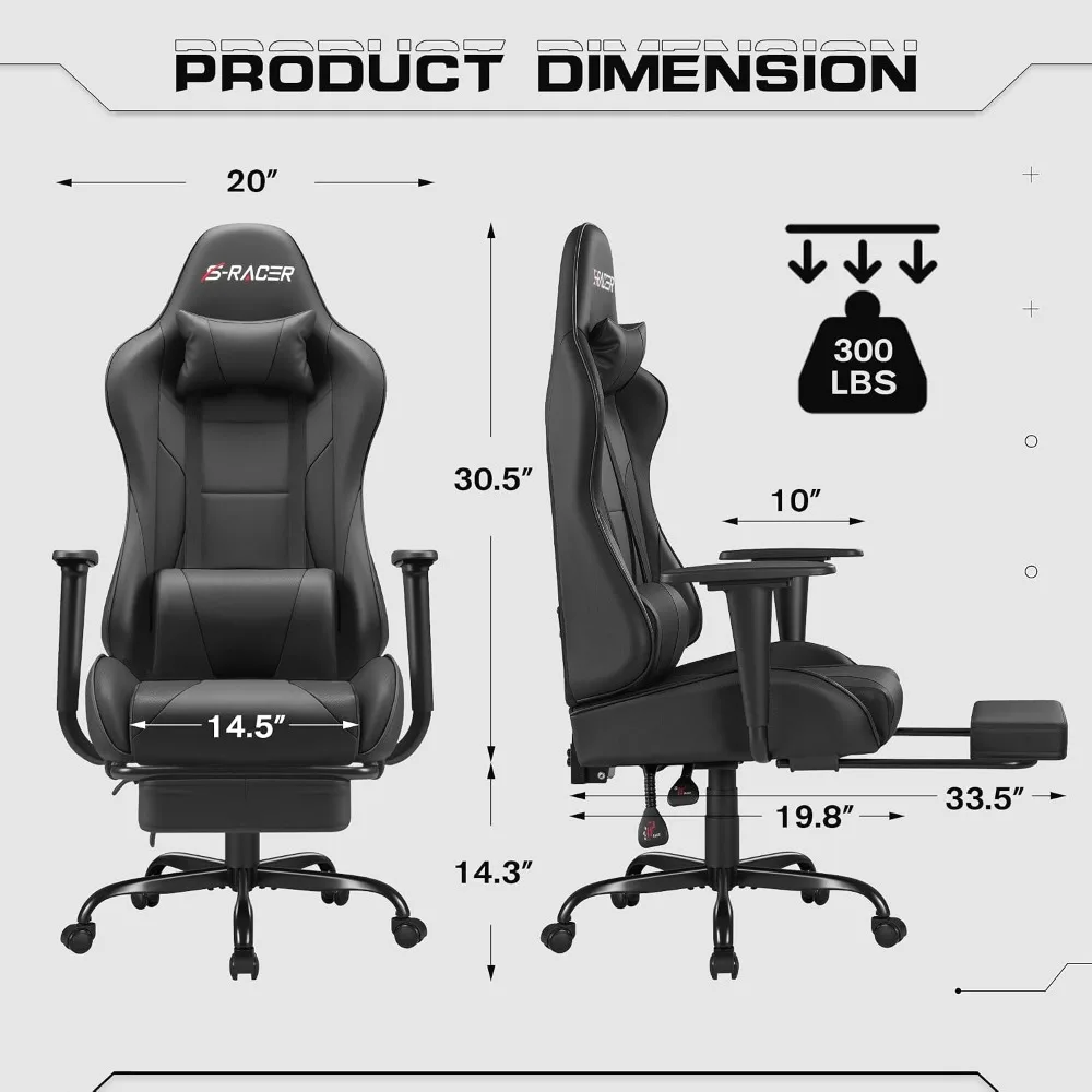 Sedia da gaming con poggiapied - Massage recensione e prezzo