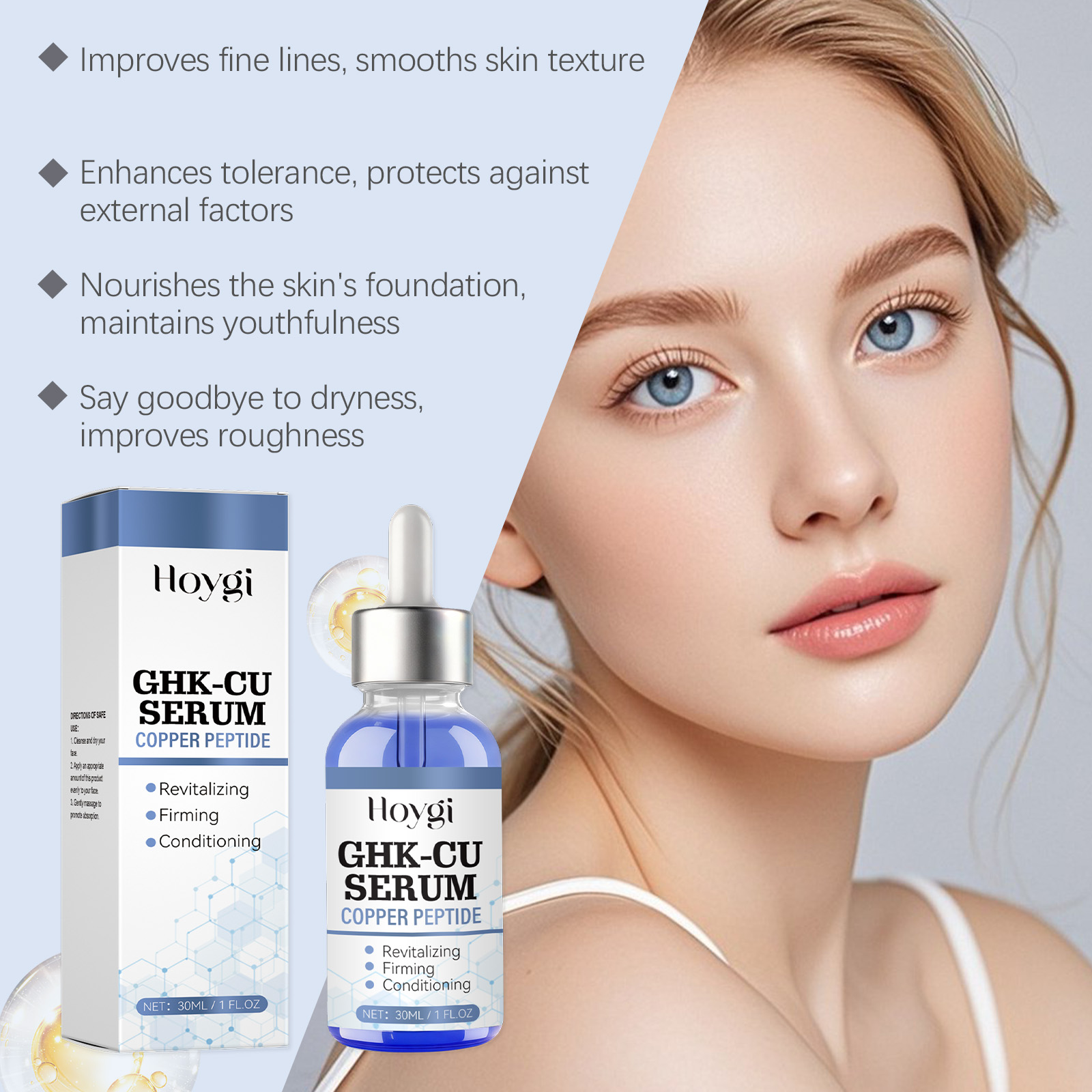 Siero al Peptide di Rame 30ml  - Hyaluronic Acid Facial Serum recensione e prezzo
